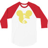 mickey skellington 3/4 Sleeve Shirt
