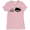 yours mine Ladies Fitted T-Shirt
