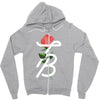 Tessa Brooks Rose Zipper Hoodie