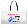 Property of a U.S. Marine Weekender Totes