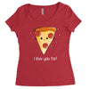 i love pizza! Women's Triblend Scoop T-shirt