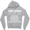 Aries Woman Zipper Hoodie