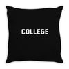 college Throw Pillow
