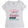 A December Girl Like A Flowers Women's Triblend Scoop T-shirt