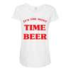 it's the most wonderful time for a beer Maternity Scoop Neck T-shirt