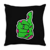 zombie okay Throw Pillow