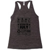 Born In July Racerback Tank