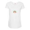 California Sunrise Pocket Maternity Scoop Neck T-shirt