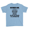 Super October Girl Youth Tee