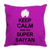keep calm and go super saiyan t shirt tee dragon dbz ball goku z veget Throw Pillow
