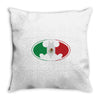 bat man mexican flag mexico logo Throw Pillow
