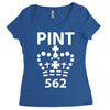 british pint funny Women's Triblend Scoop T-shirt