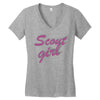 scout girl Women's V-Neck T-Shirt