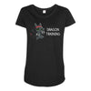 dragon training Maternity Scoop Neck T-shirt