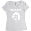 rivelino brazil 70s football world cup legend retro Women's Triblend Scoop T-shirt