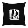 d block Throw Pillow