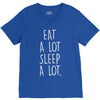 eat a lot sleep a lo V-Neck Tee