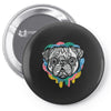 pug face Pin-back button