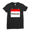 title of day of the week wednesday day of the week Ladies Fitted T-Shirt