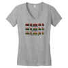 time machine circuits Women's V-Neck T-Shirt