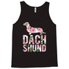 dachshund floral Tank Top