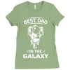 Best Dad in The Galaxy Ladies Fitted T-Shirt
