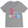 Women's March We are Strong V-Neck Tee