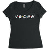 vegan friends tv show parody Women's Triblend Scoop T-shirt
