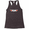 top gun logo cool retro Racerback Tank
