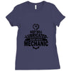 keep well lubricated sleep with a mechanic Ladies Fitted T-Shirt