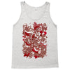 rood en wit Tank Top
