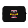 i never dreamed i'd grow up to be a super cool motocross mom but here Laptop sleeve