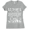 legends are born in june birthday vintag Ladies Fitted T-Shirt