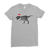 t rex skeleton santa claus Ladies Fitted T-Shirt