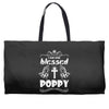 I Am One Blessed Poppy Weekender Totes