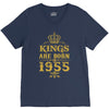 kings are born in 1955 V-Neck Tee