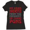 my head hertz from these puns Ladies Fitted T-Shirt
