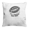 fugby it's a rucking good game Throw Pillow