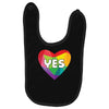 Yes Lgbt Heart Baby Bibs
