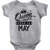 Queens Are Born In May Baby Onesie