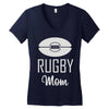 rugby mom Women's V-Neck T-Shirt
