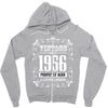 vintage made in 1956 perfectly aged a living legend Zipper Hoodie