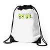 nope o'clock Drawstring Bags
