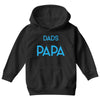 Only the Best Dads get Promoted to Papa Youth Hoodie