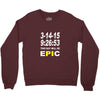 pi day 2015 pie math Crewneck Sweatshirt