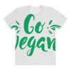 go vegan All Over Women's T-shirt