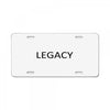 legacy License Plate