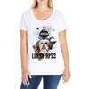 who loves lhasa apso Ladies Curvy T-Shirt
