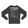 September Girl Facts Virgo Long Sleeve Shirts