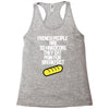 french people are so hard they eat pain for breakfast Racerback Tank